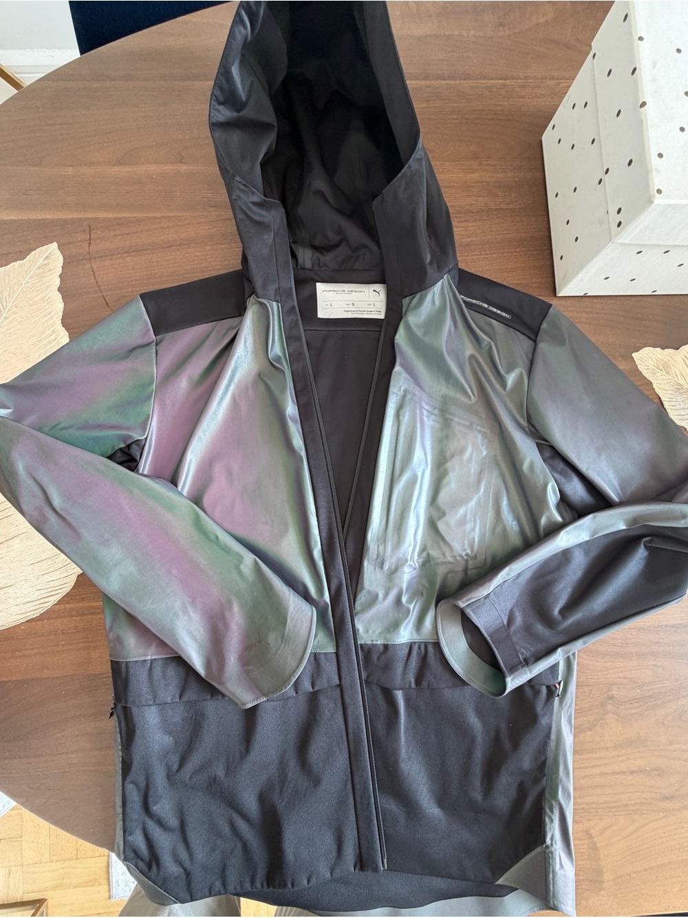 Porsche Design Iridescent Black & iridescent Performance Hooded Jacket puma